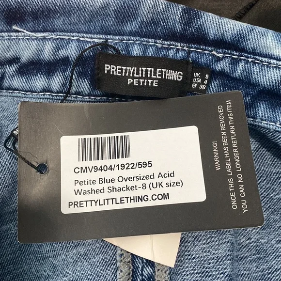 Oversized Acid Washed Shacket - Picture 3 of 3